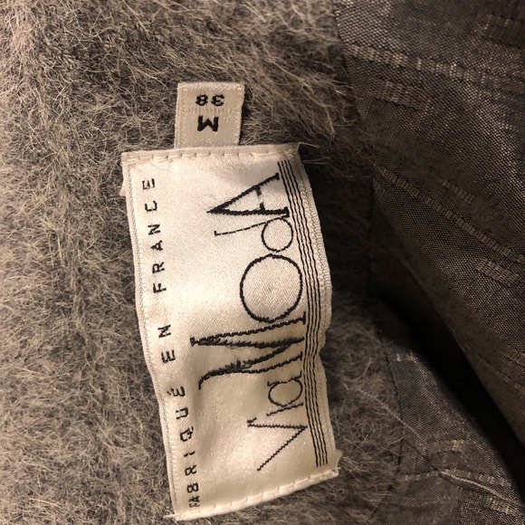 Via Moda Grey Wool Jacket - Picture 5 of 5